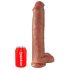 King Cock 15 - gigantische dildo (38cm) - donker natuur