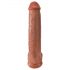 King Cock 15 - gigantische dildo (38cm) - donker natuur