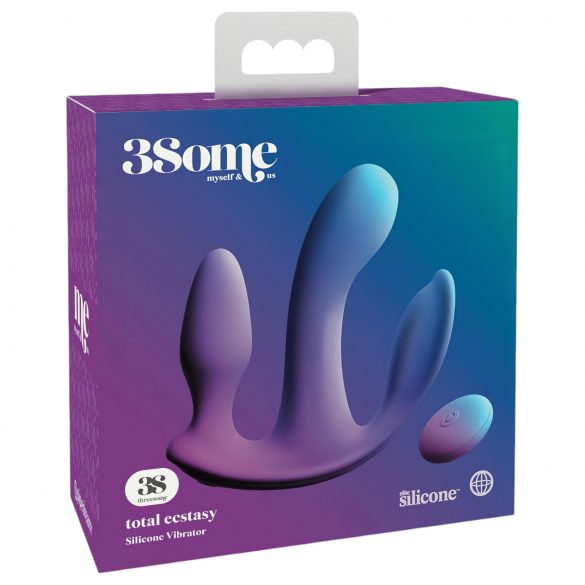 3Some totale extase - Draadloze trio vibrator (paars)