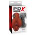 PDX Kies jouw Genot Stroker - 2in1 realistische masturbator (bruin)