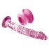 Icicles No. 86 - Roze glazen dildo met penisvorm