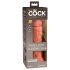 King Cock Elite 8 - zuignap dildo (20cm) - donker natuur