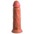 King Cock Elite 8 - zuignap dildo (20cm) - donker natuur