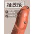 King Cock Elite 8 - zuignap dildo (20cm) - donker natuur