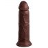 King Cock Elite 20 cm - zuignap, realistische dildo - bruin