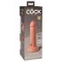 King Cock Elite 6 - Realistische Vibrator met Zuignap (15cm) - Naturel