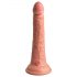 King Cock Elite 7 - zuignap, draadloze vibrator 18cm - natuurlijk