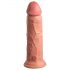 King Cock Elite 8 - Realistische Vibrator 20cm met Zuignap, Naturel