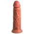 King Cock Elite 8 - Levensechte vibrator 20cm (donker natuur)