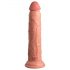 King Cock Elite 9 - zuignap vibrator 23cm - natuur