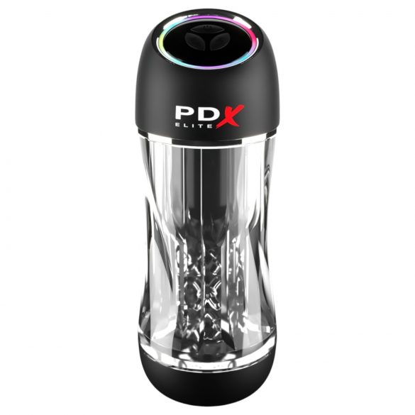 PDX ViewTube Pro - zuigende vibrerende masturbator (zwart)