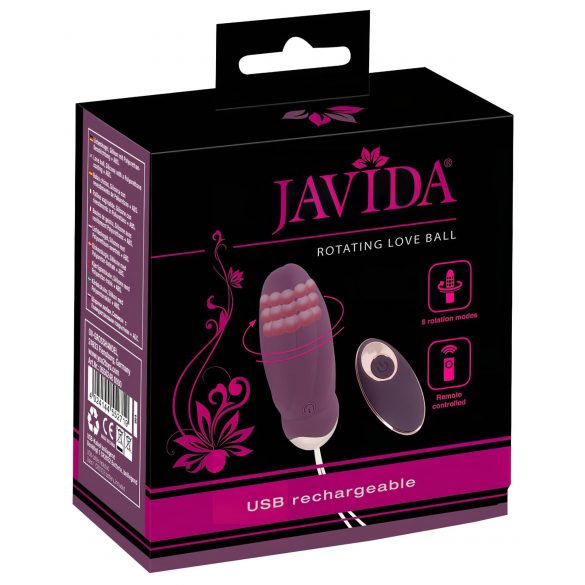 Javida - Draaibare violette vibrerende eitje met radiofunctie