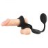 Rebel - Penis- en ballring met anale vibrator (zwart)