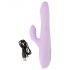 SMILE Thrusting - Roterende & stuwende vibrator met clitorisstimulator (paars)