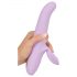 SMILE Thrusting - Roterende & stuwende vibrator met clitorisstimulator (paars)