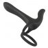 Black Velvet - 2in1 Duo Vibrator & Penisring Oplaadbaar (zwart)