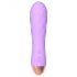 Cuties Mini - oplaadbare, waterdichte geribbelde vibrator (paars)