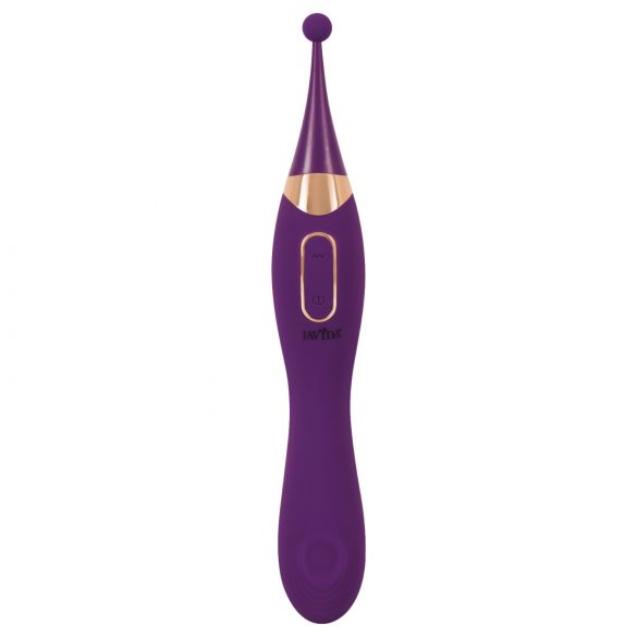 Javida - 2in1 oplaadbare clitstimulator en vibrator set (paars)