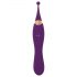 Javida - 2in1 oplaadbare clitstimulator en vibrator set (paars)