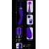 Javida - 2in1 oplaadbare clitstimulator en vibrator set (paars)