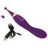 Javida - 2in1 oplaadbare clitstimulator en vibrator set (paars)