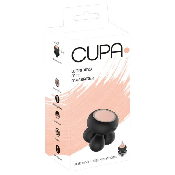 You2Toys CUPA Mini - warme massage vibrator (zwart)