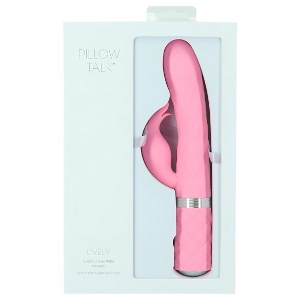 Pillow Talk Lively - Accu G-spot vibrator met clitorisstimulator (roze)