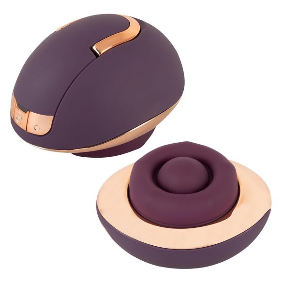 Belou - oplaadbare roterende vulva vibrator (paars)