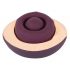 Belou - oplaadbare roterende vulva vibrator (paars)