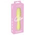 Cuties Mini 3 - oplaadbare, waterdichte knuppel vibrator (geel)