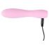 Cuties Mini 3 - oplaadbare, waterdichte ribbel vibrator (roze)