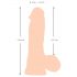 Nature Skin - 20cm natuurlijk dildo met realistische huid