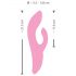 SMILE Nodding - Oplaadbare vibrator met klitorisstimulator (roze)