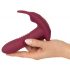 Javida RC - draadloze 3-functie clitoris vibratie (rood)