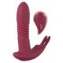 Javida RC - draadloze 3-functie clitoris vibratie (rood)