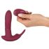 Javida RC - draadloze 3-functie clitoris vibratie (rood)