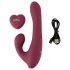 Javida - Roterende clitoris vibrator met afstandsbediening (rood)