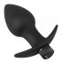 Black Velvet - oplaadbaar anaal vibrator set - 3-delig (zwart)