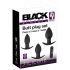 Black Velvet - oplaadbaar anaal vibrator set - 3-delig (zwart)