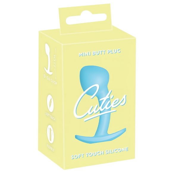 Cuties Mini Buttplug - siliconen anaal speeltje - blauw (2,6 cm)