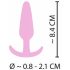 Cuties Mini Butt Plug - siliconen anale plug - roze (2,1 cm)