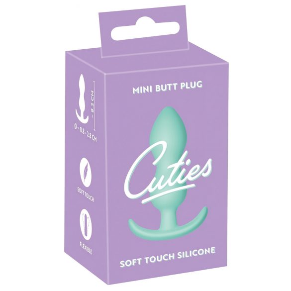 Cuties Mini Buttplug - siliconen anaalplug - mint (2,3 cm)