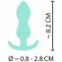 Cuties Mini Buttplug - siliconen anaalplug - mint (2,3 cm)