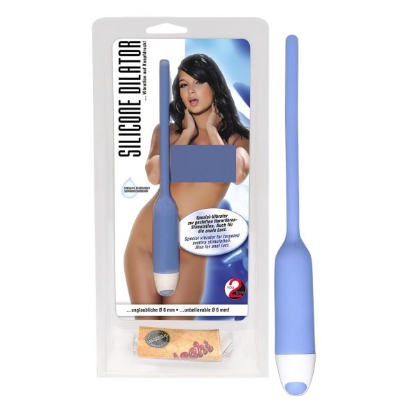 You2Toys - Kleine siliconen plasbuisvibrator - blauw