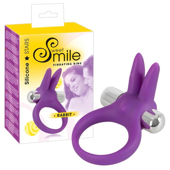 SMILE Rabbit - vibrerende paarse penisring