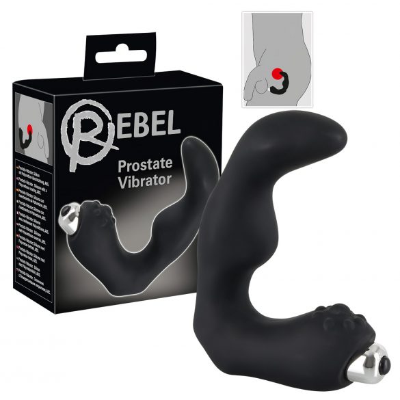 Rebel - Gebogen prostaat vibrator (zwart)