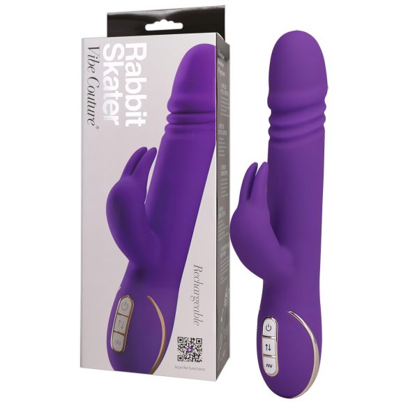 Vibe Couture Rabbit Skater - Paarse stotende rabbit vibrator