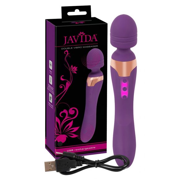 Javida Dubbel - massage vibrator (paars)