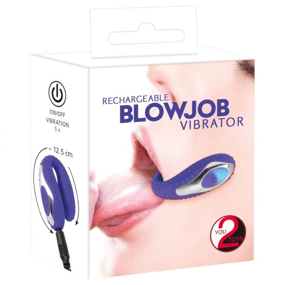 You2Toys - Oplaadbare Siliconen Mondvibrator (Paars)