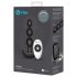 b-Vibe - drievoudige anale parelvibrator met accu (zwart)